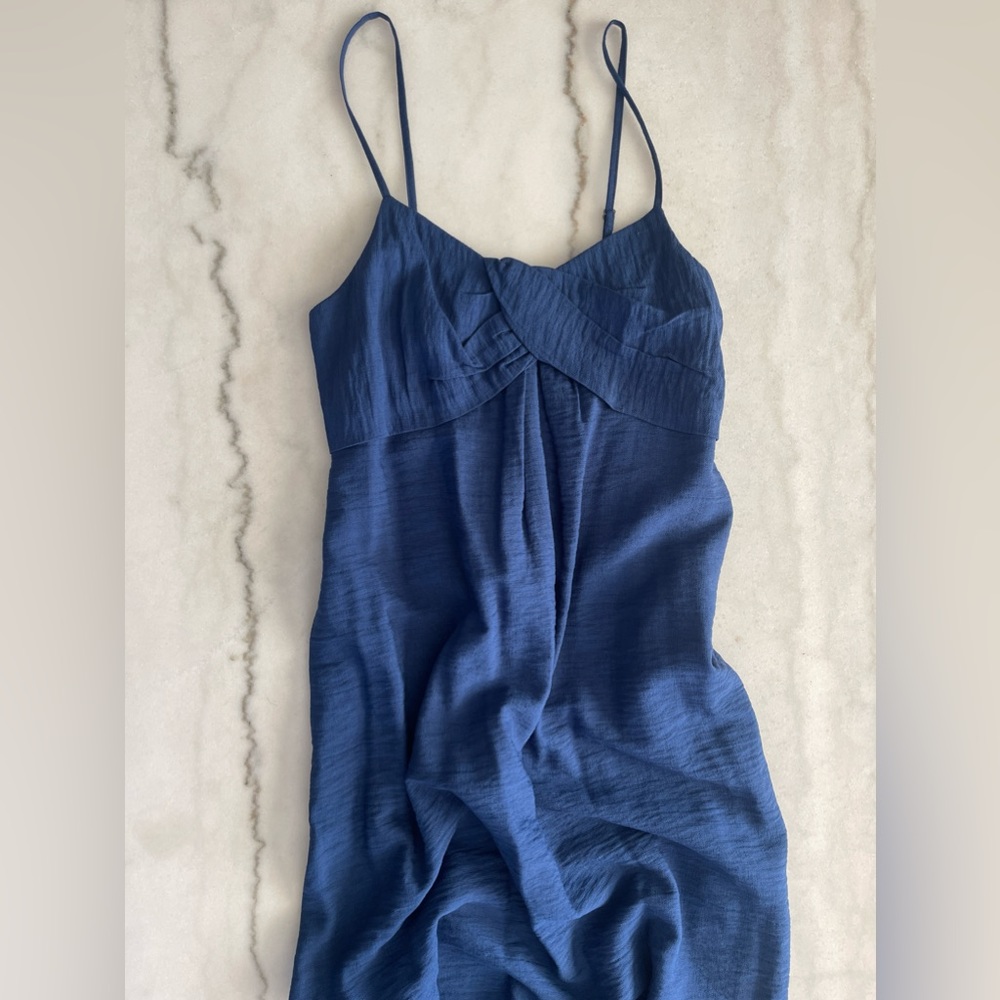 NEW Banana Republic Blue Twisted Maxi Dress - XXS NWOT